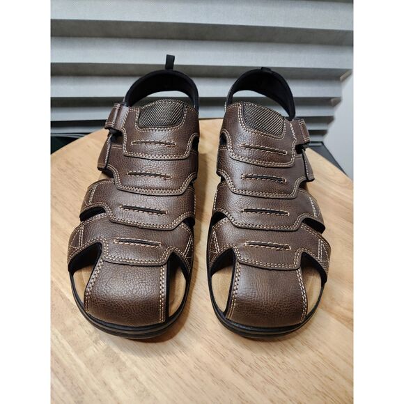 Dockers Seaboard Sandals Men’s 13 Brown Memory Foam NWB - Picture 5 of 8